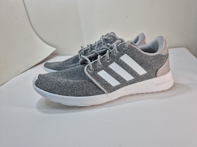 Adidas Shoes Womens Cloudfoam QT Racer Running Low Sneakers  Gray Mesh Size 6