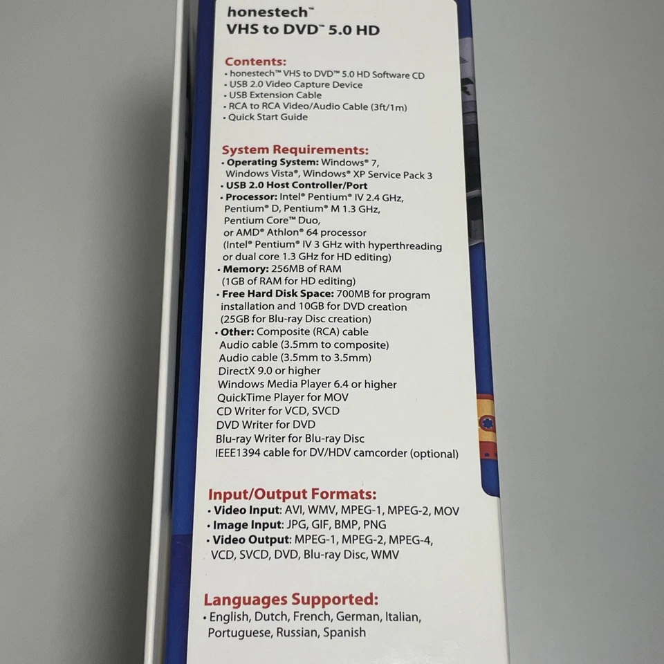 Honestech VHS to DVD 5.0 HD Powerful Effortless Music Video Conversion Solution - Image 3 of 4