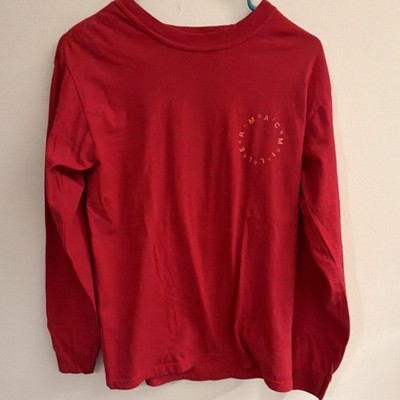 Mac Miller Circles Red Long Sleeve T-Shirt Size Small Hip Hop Rap Official Merch