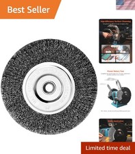 6in Coarse Wire Wheel for Bench Grinder - Precision Balanced for Low Vibration