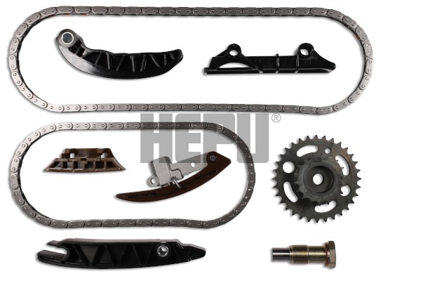 Hepu Steuerkettensatz Simplex Kette Geschlossen FüR Skoda Superb II Kombi 3.6-image