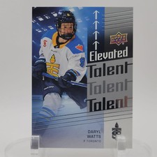 Daryl Watts Toronto Sceptres 2024-25 UD PWHL Elevated Talent #ET-13