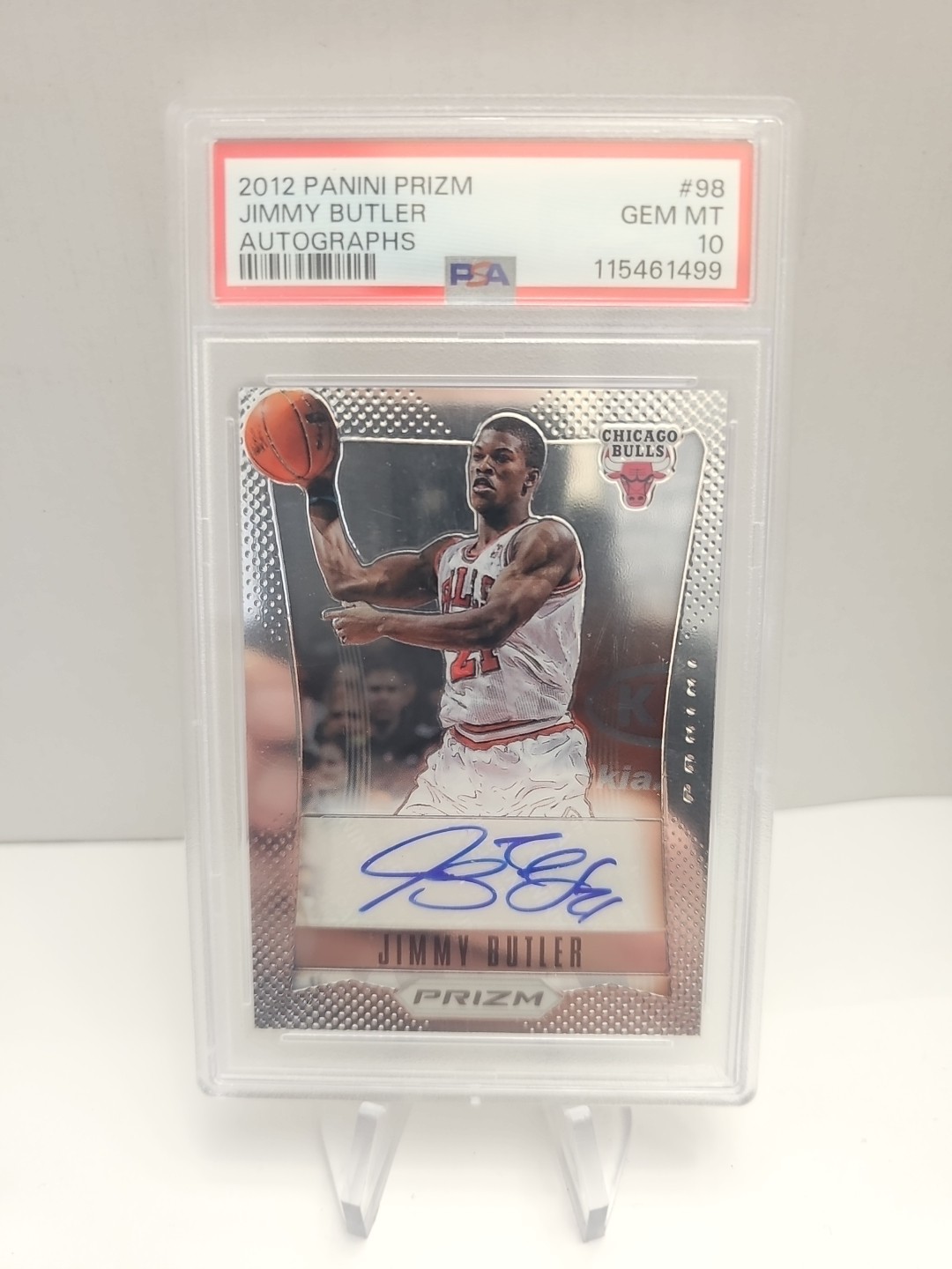 2012-13 Panini Prizm Jimmy Butler RC Rookie Auto Bulls PSA Auto 10