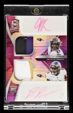 2020 Spectra JK Dobbins Devin Duvernay Dual Patch Auto 4/10🔥RAVENS🔥📈📈📈