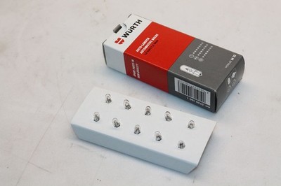 WÜRTH . 10x GLÜHBIRNE W2x4,6D 12 Volt / 1,2 Watt für Harley Davidson Ref. 07201601 #A