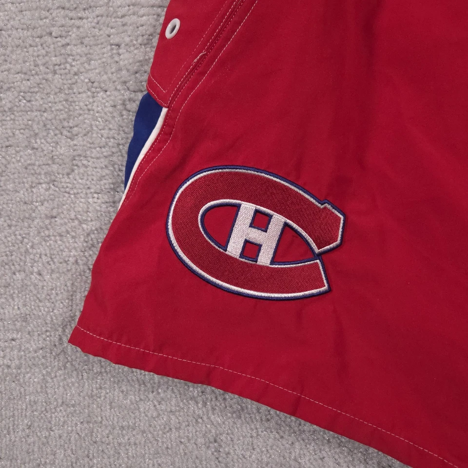 Pantalones Cortos Montreal Canadiens Para Hombres Grandes Rojos NHL Hockey Board Shorts Bañador Foto 4 de 4