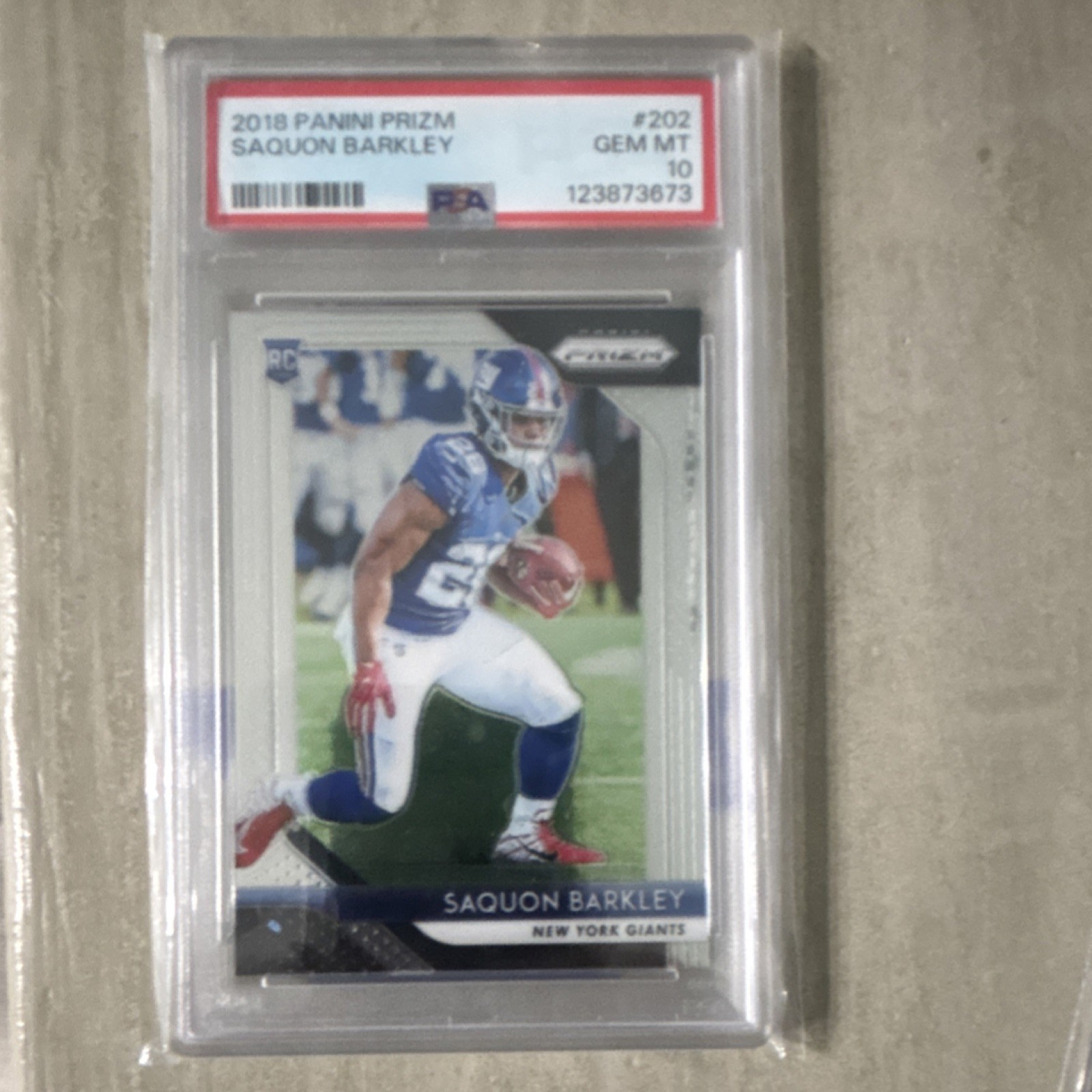 Saquon Barkley Panini Prizm #202 Base