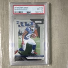 Panini Prizm 2018 Saquon Barkley Rookie #202 PSA 10 New York Giants