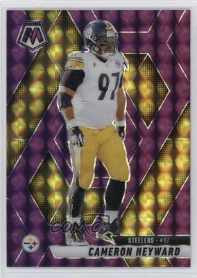 2025 Panini Mosaic Purple Mosaic Prizm 34/49 Cameron Heyward #172 1f60