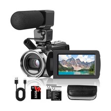 Video Camera Camcorder FHD 1080P 36MP YouTube Vlogging Camera Recorder 3.0 In...