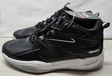 AND1 Men's Heat Check Basketball Shoes, Black, Size 10.5/New