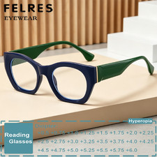 Cat Eye Blue Light Blocking Reading Glasses Women Fashion Thick Frame Glasses