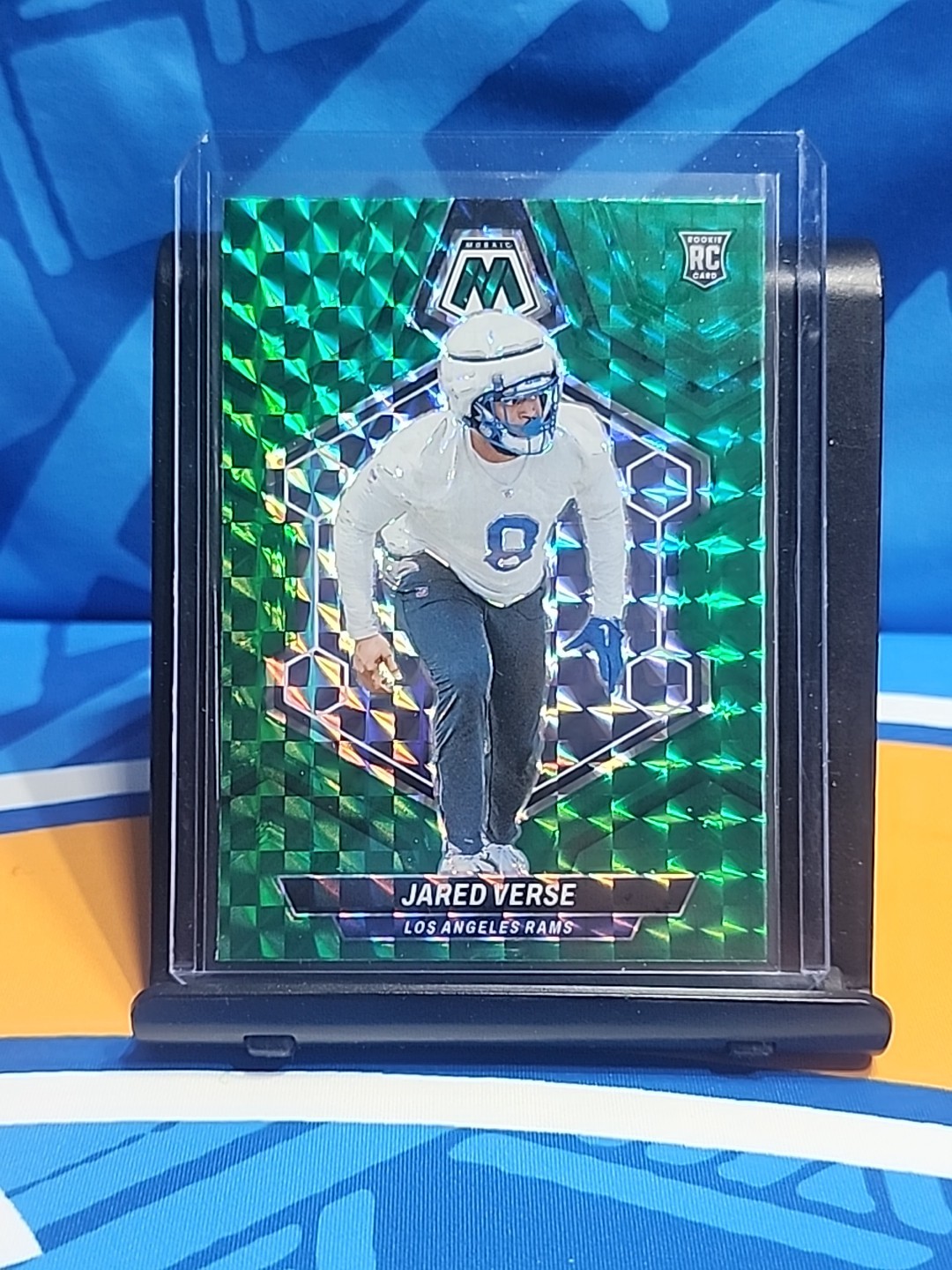 2024 Panini Mosaic - Rookies Jared Verse #319 Green Mosaic Prizm (RC)