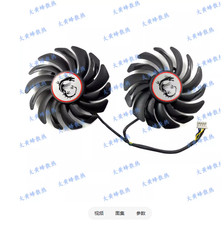 For MSI GTX1050 1050ti GAMING Red Dragon Graphics Card Cooling Fan PLD09210S12HH