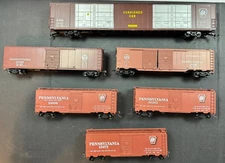 HO Scale Pennsylvania Railroad Rolling Stock Assortment Lot x6