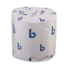 Boardwalk 2-Ply Toilet Tissue, Septic Safe, White, 400 Sheets/Roll, 96 Rolls
