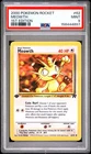 2000 POKEMON ROCKET 1ST EDITION #62 MEOWTH PSA 9