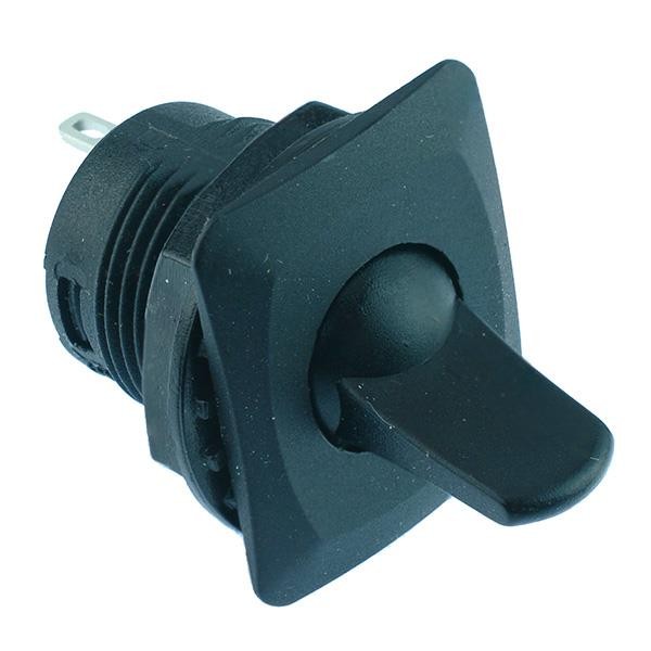 On-Off Black Panel Mount Flick Toggle Switch SPST R13-402A