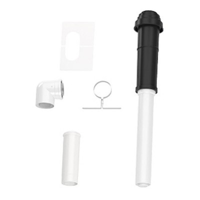Buderus Abgassystem Grundbausatz DO schwarz,konz.DN 80/125 GB172,192 KAS n. hint