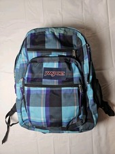 Mochila Jansport Azul Teal Diseño Caja Multi Bolsillo Compartimiento Escuela Senderismo