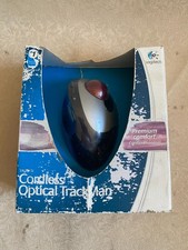 Vintage Logitech Cordless Optical TrackMan Tr...