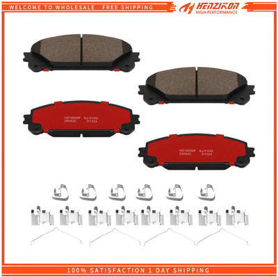 Front Ceramic Brake Pads For 2008 - 2018 2019 TOYOTA HIGHLANDER 2.7L 3.3L 3.5L