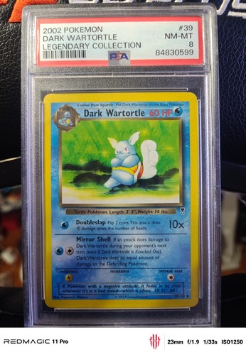 Dark Wartortle graded PSA 8 for sale on eBay