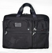 Tumi ❖ Alpha 2 Black Ballistic Nylon Briefcase Laptop Bag *No Straps* -26114DH