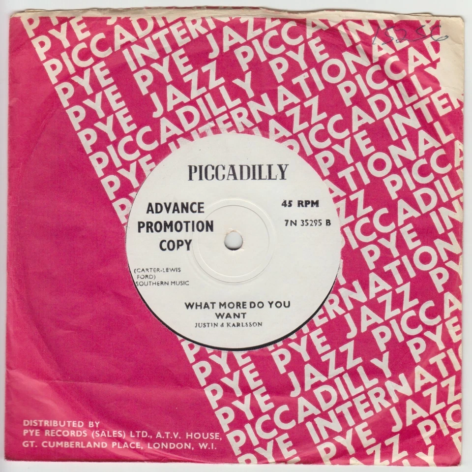 Glo Macari: He Knows I Love Him Too Much/ I've Lost You PICCADILLY 7N35218 - Image 3 of 4