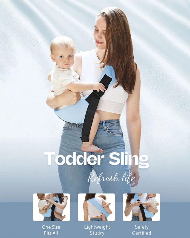 Portabebés Recién Nacido a Niño Pequeño - Ergonómico con Correa Ajustable,Portátil Foto 3 de 4