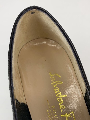 Salvatore Ferragamo Size 5.5 Women's Leather Pumps in Black - Picture 7 of 8