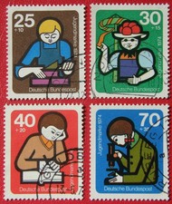 BRD Bund 1974 --Jugend: int. Jugendarbeit--MiNr. 800- 803  gestempelt