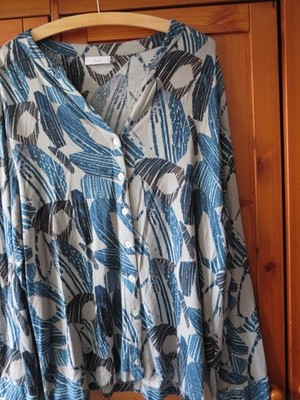 Bequeme Adini-Damenjerseybluse, Viskose, Gr. 44/46