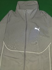 PUMA PumatechX Full Zip Track Jacket Mens Grey Casual Athletic Outerwear 6320966