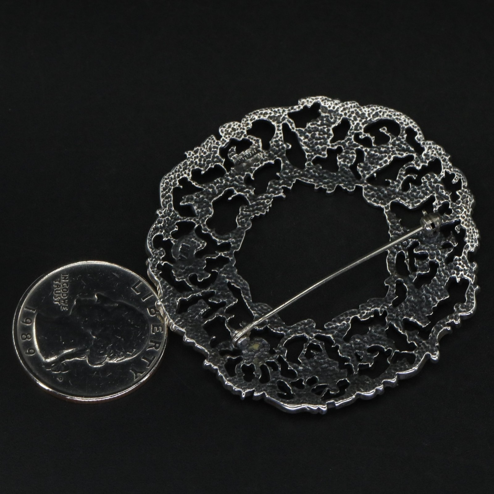 Sterling Silver - DESIGNER MFA Openwork Filigree … - image 4