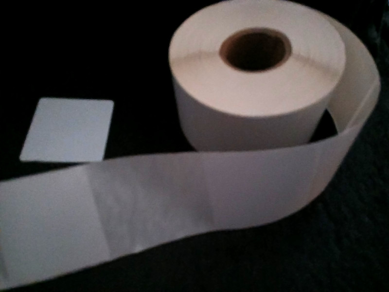 New 250 Ct Roll of Blank White Label Stickers