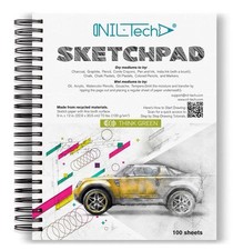 100 Sheets Premium Sketch Pad 9x12 Inches 100 Sketch Pad w/Fine Tooth Surface