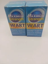 TWO MAXIMUM STRENGTH LIQUID WART REMOVER 0.5oz NEW SEALED Exp: 07/2027