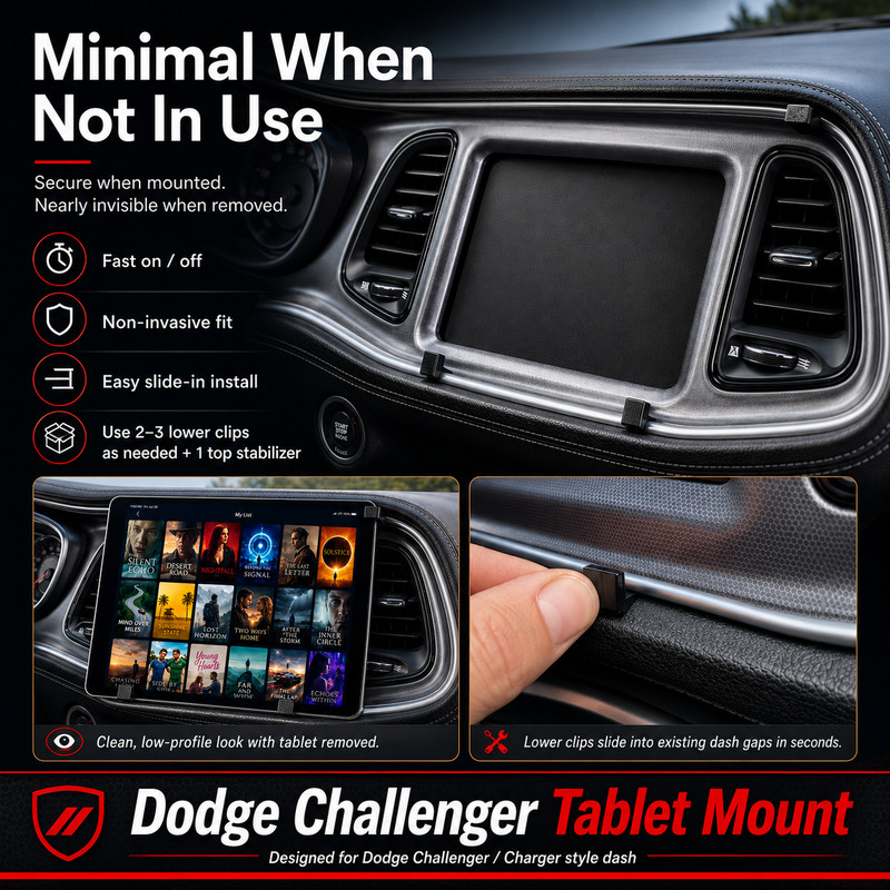 Dodge Challenger Easy On / Easy Off Ipad Tablet Mount