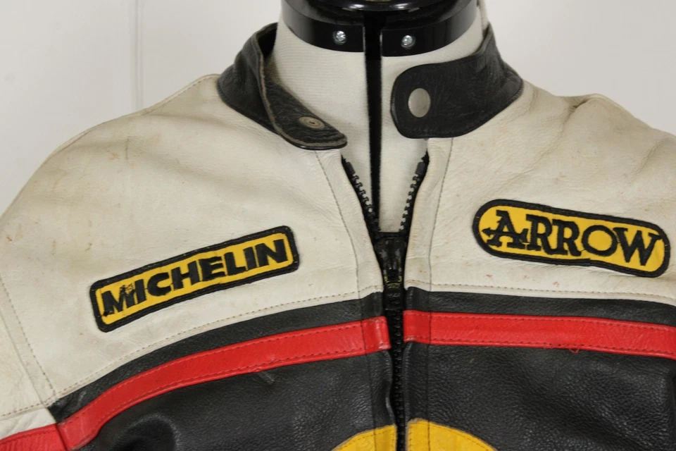Redbull Leather Motorcycle Jacket Racing Style Adult Small Full Armour Vintage - Image 3 of 4
