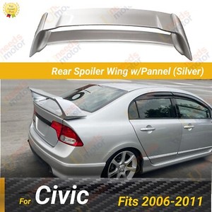 96-00 Honda Civic 2D Spoiler - SI Style Painted Vogue Silver Metallic NH583M W/ Brake Light