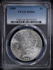 1888-P $1 Morgan Silver Dollar PCGS MS 64 | Uncirculated UNC BU