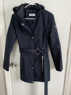 Laundry by Shelli Segal Women's Belted Windbreaker, Blue, Size S