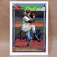 1992 Topps Gold #684 Trever Miller SIGNED Detroit Tigers Autographed