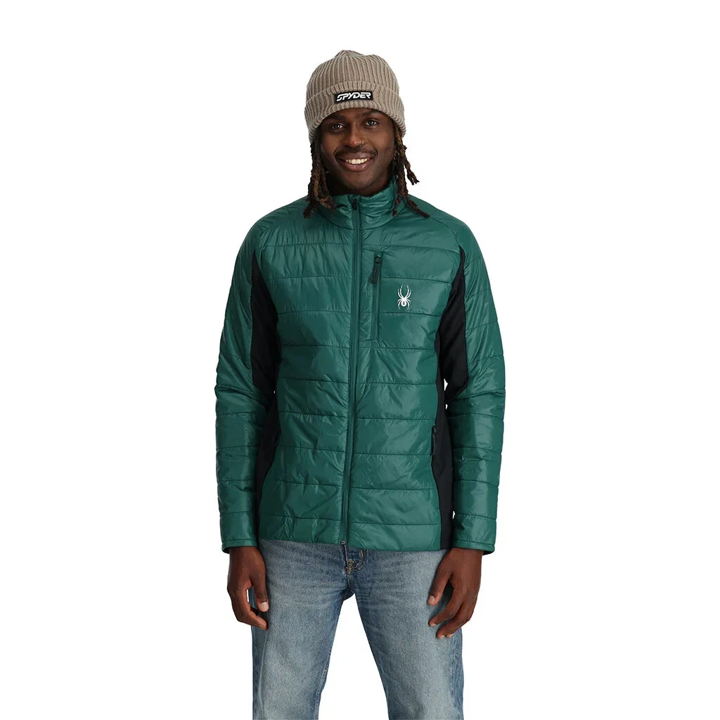 Spyder Mens Glissade Hybrid Insulator Jacket Packable Jacket Size L, NWT