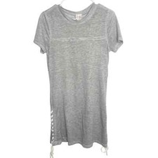 Others follow burnout T-shirt dress casual gray lightweight size small m