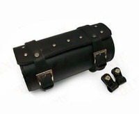 Passt FüR Royal Enfield Schwarze Genoppte Leatherite Werkzeugtasche Rolle Gec