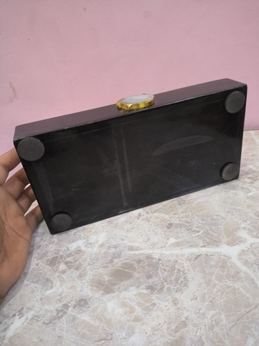 Black Marble Handcrafted decorative Tray / Soap Dispenser Tray - Picture 5 of 6