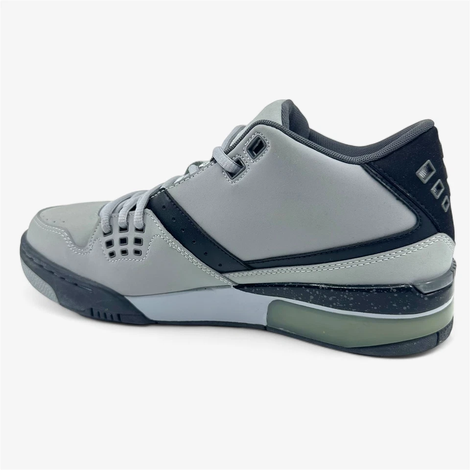 Tênis esportivo masculino Jordan Flight 23 cinza lobo platina pura preto - Imagem 3 de 4
