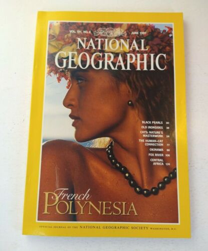 JUNE 1997 NATIONAL GEOGRAPHIC SOCIETY / FRENCH POLYNESIA / BLACK PEARLS - Afbeelding 1 van 8